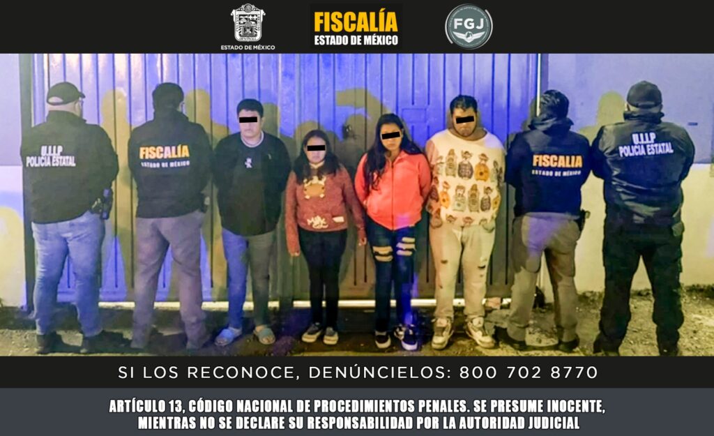 Cumplimenta Fiscalía Edomex orden de aprehensión contra cuatro de la Familia Michoacana por extorsión