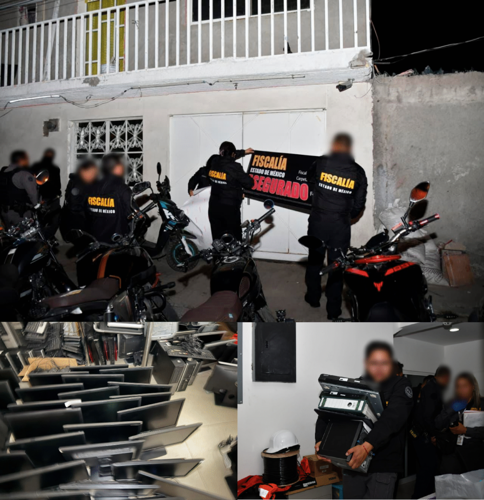 Golpe a la extorsión “Gota a Gota” en Edomex; hay 102 detenidos, entre éstos 77 extranjeros y 67 «Call Centers» asegurados
