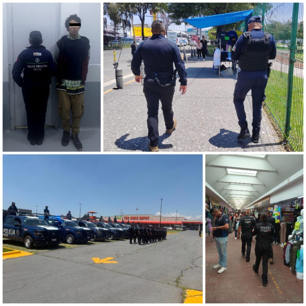 Refuerzan seguridad en Zona Norte de Toluca con «Operativo Rastrillo»