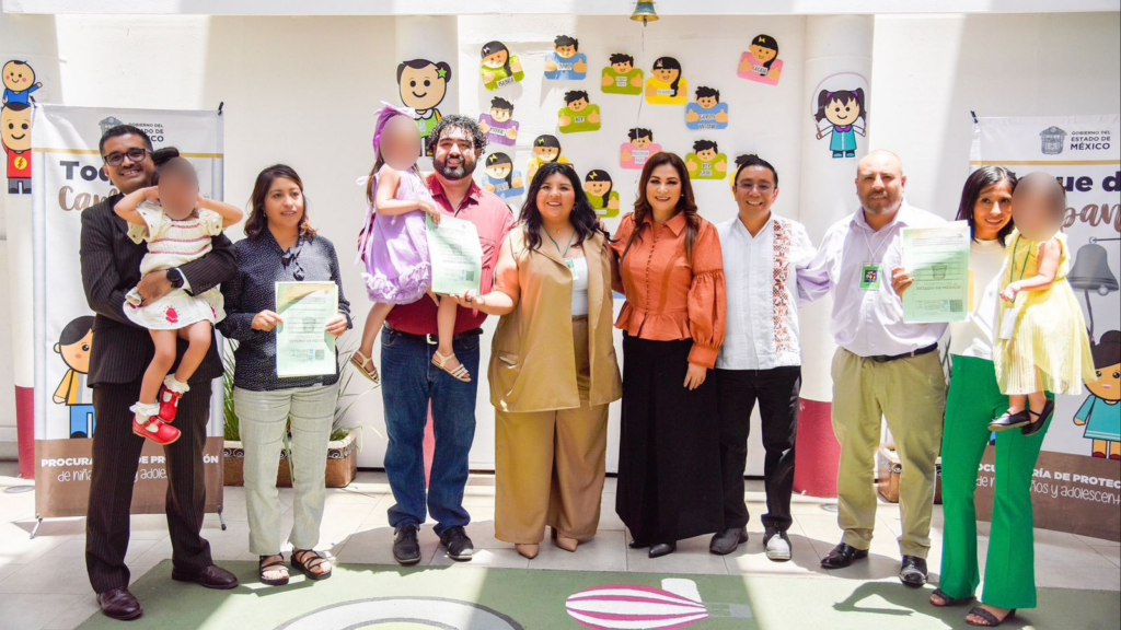 Reconoce CODHEM labor de la Procuraduría de Proteción de Niñas, Niños y Adolescentes para restituir derecho a la familia de tres niñas