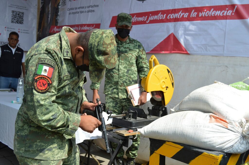 Programa Canje de Armas 2024 en Edoméx ha entregado a la ciudadanía 874 mil 810 pesos