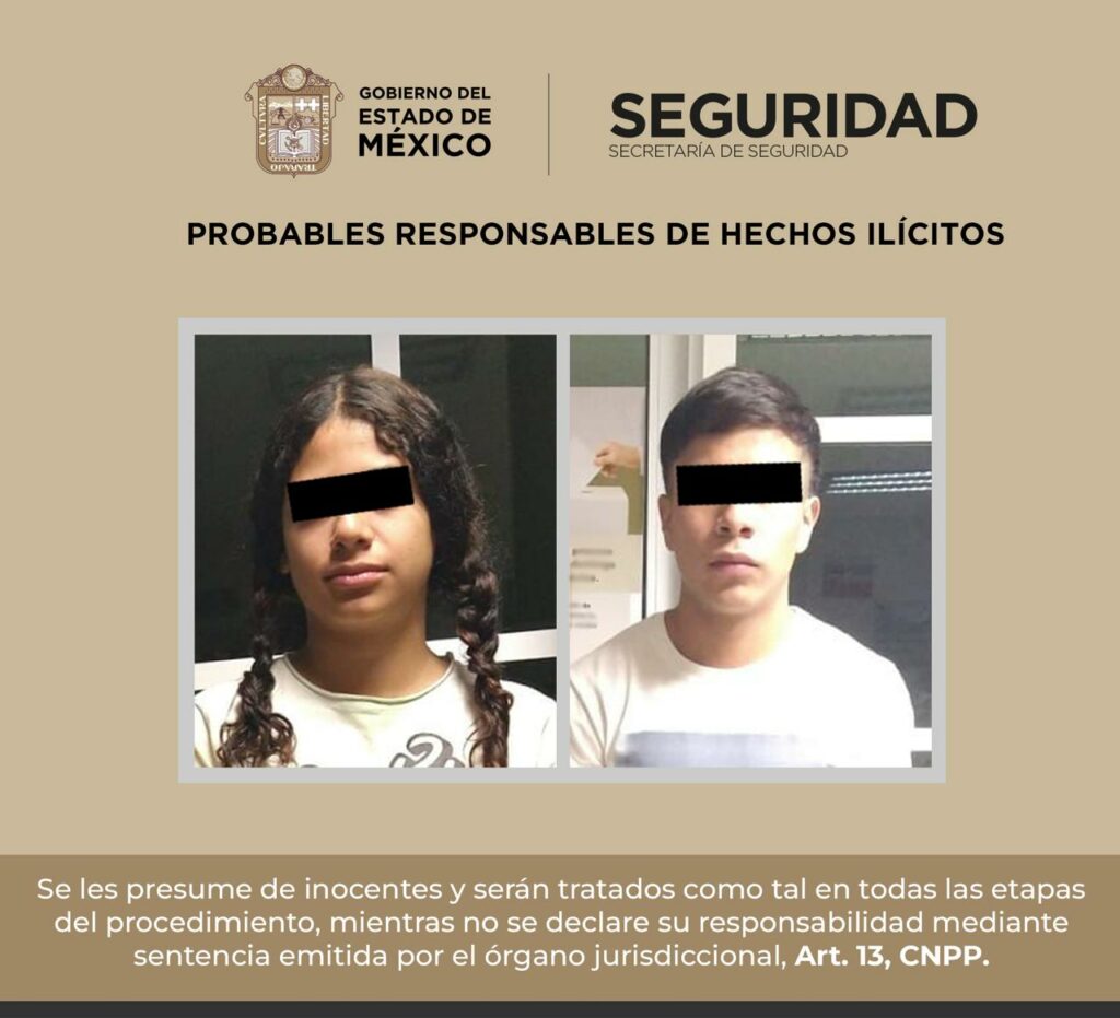 Cae pareja que presuntamente distribuía marihuana y cristal en Toluca