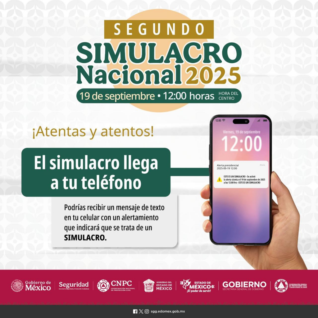 ¡Todo listo! Para participar en el Segundo Simulacro Nacional 2025