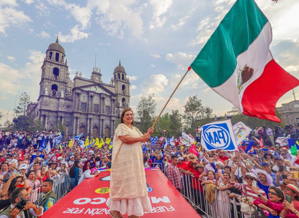 Desde Toluca, llama Xóchitl Gálvez a salir a votar sin miedo este 2 de junio