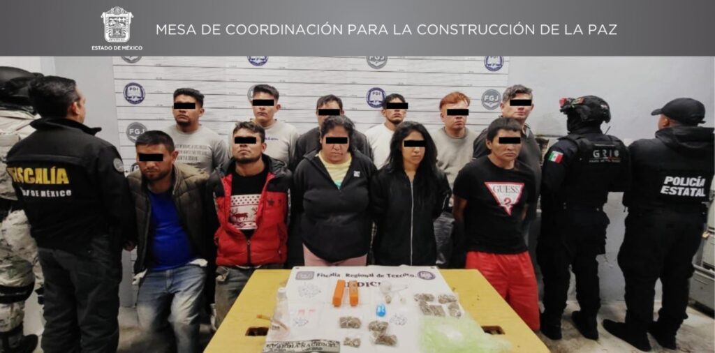 Capturan a 14 personas por presuntos delitos contra la salud en Texcoco y Nezahualcóyotl
