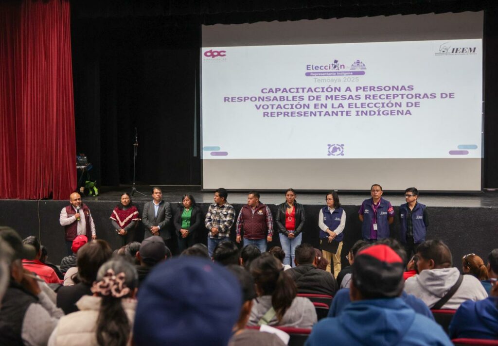 Con capacitación, IEEM fortalece la elección de representante indígena en Temoaya