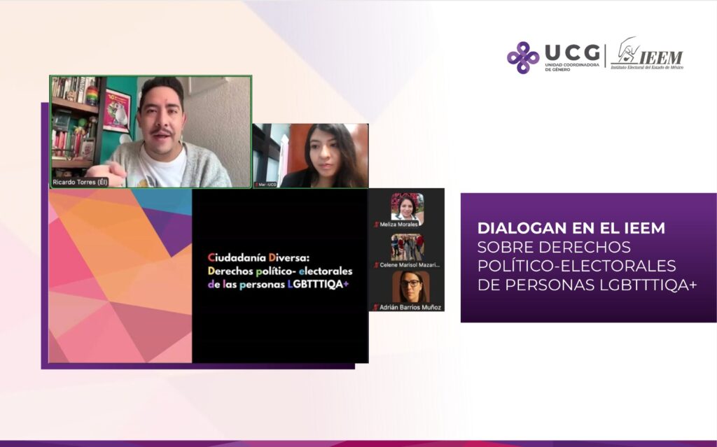 Dialogan en el IEEM sobre derechos político- electorales de personas LGBTTTIQA+