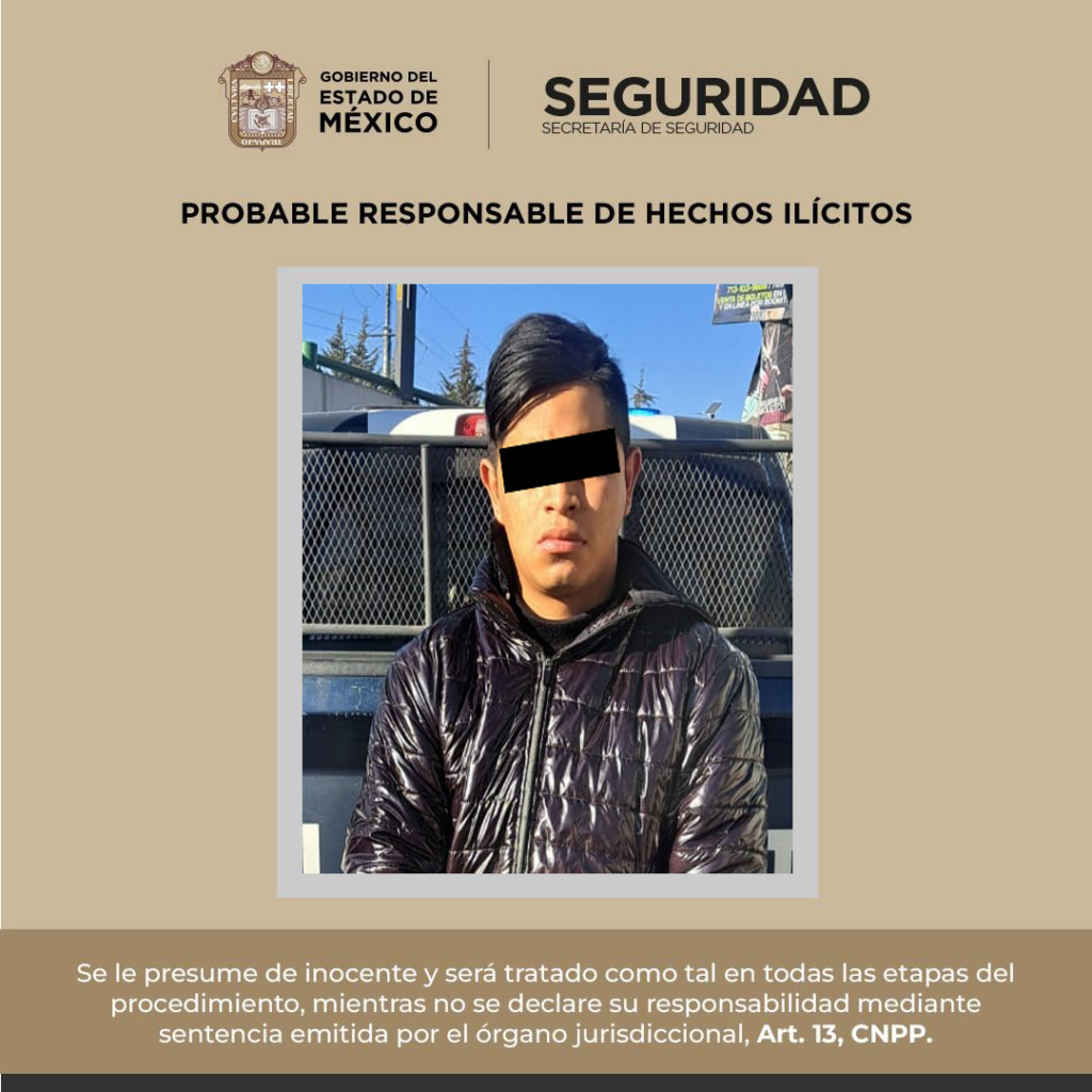 Detienen a posible responsable de abuso sexual en San Mateo Atenco Edoméx