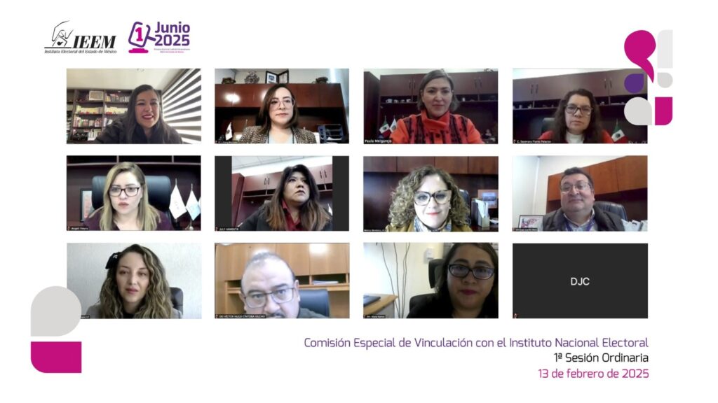 Instala IEEM Comisión Especial de Vinculación con el INE
