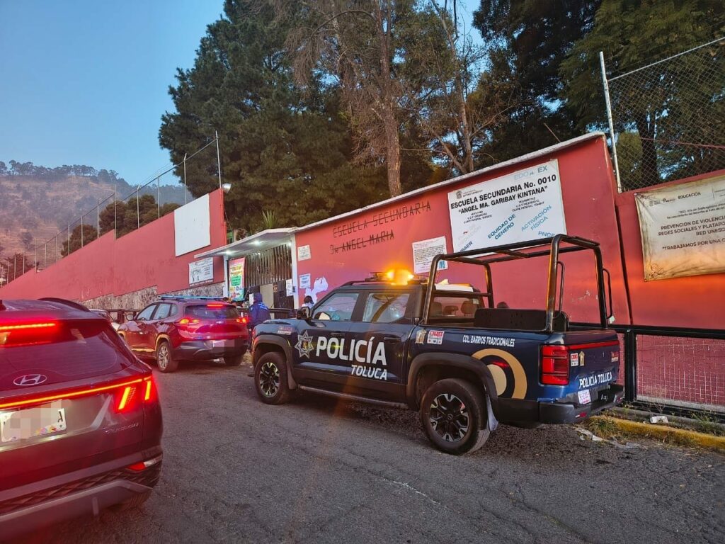 Operativo “Sendero Seguro” en zonas escolares es permanente en la capital mexiquense