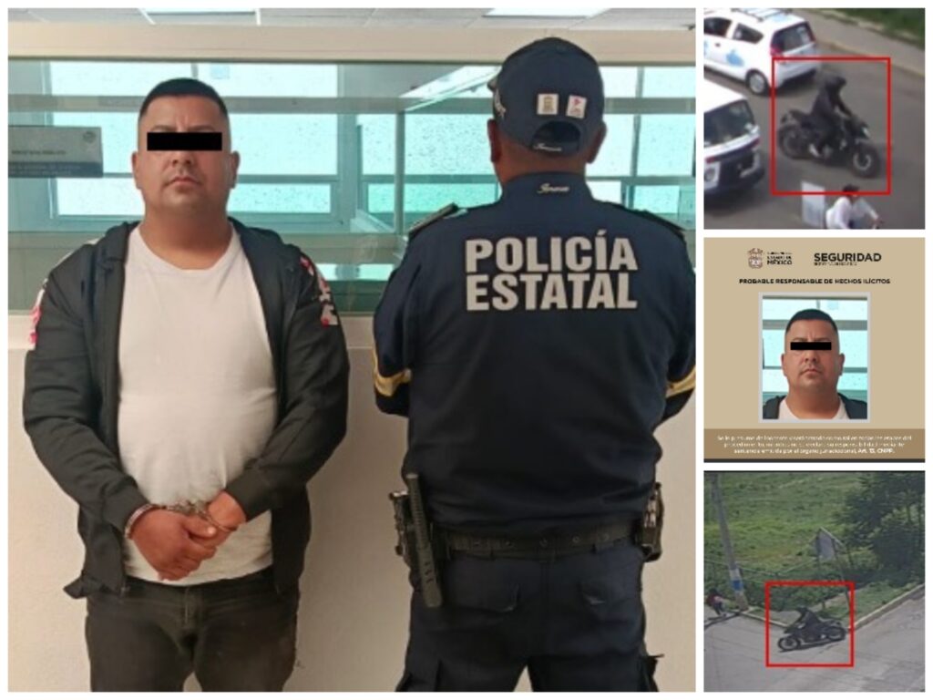 Caen en Zinacantepec dos sujetos con motocicleta robada y arma de fuego