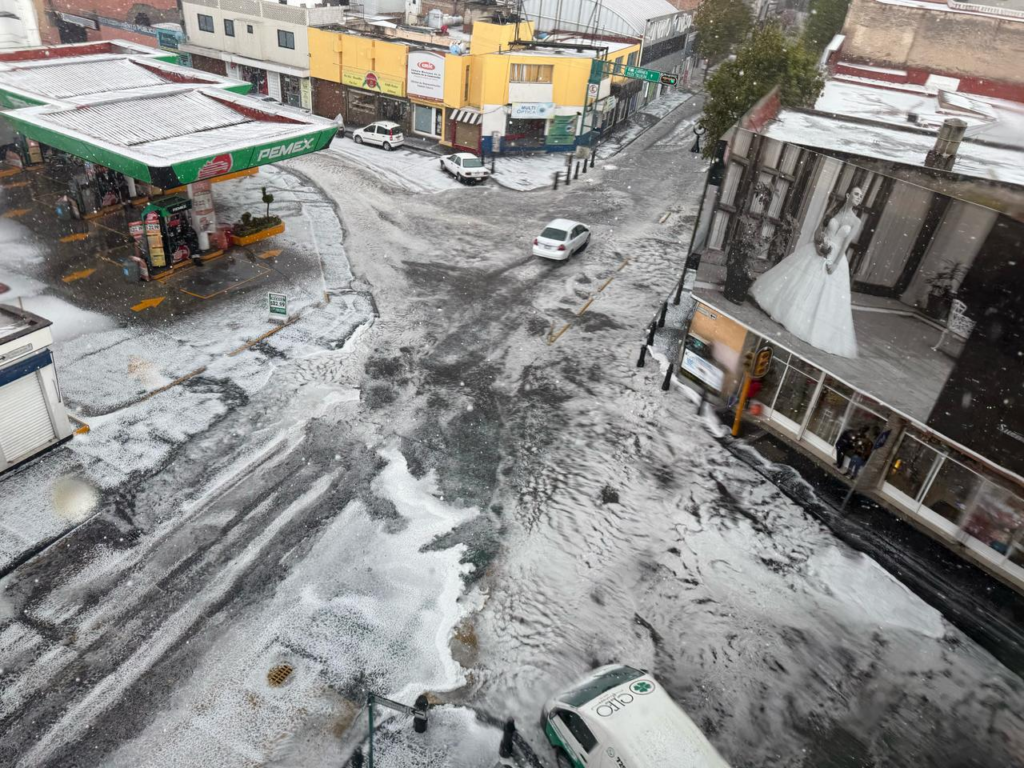 Reporta Protección Civil Edoméx saldo blanco tras granizada en el Valle de Toluca