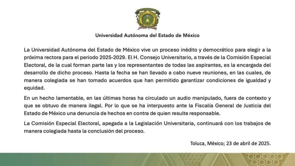 Lodazal en proceso de sucesión en la UAMéx; filtran supuesto audio del rector Carlos Eduardo Barrera