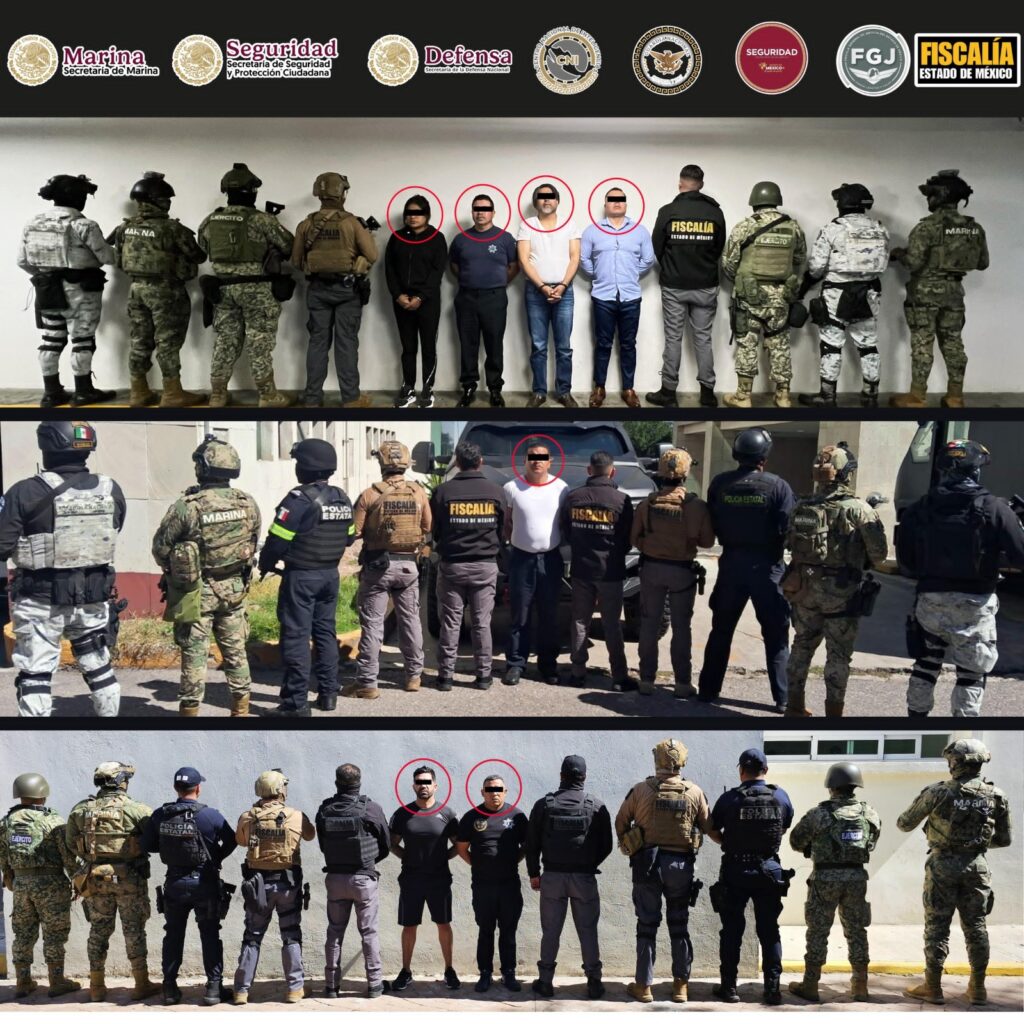 Detienen a Directores de Seguridad de Tejupilco, Ixtapaluca y Naucalpan; el de Texcaltitlán fue encontrado sin vida
