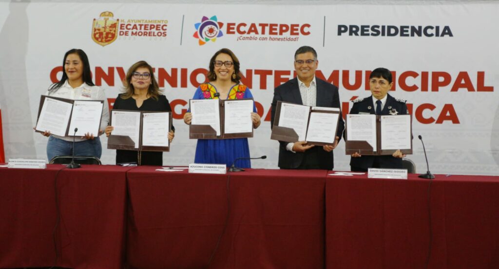 Firman alcaldes convenio intermunicipal en Ecatepec