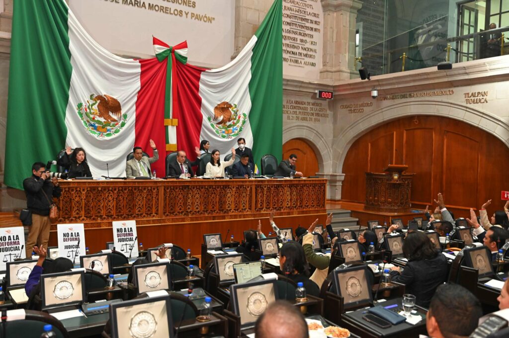 Legislatura local aprueba reglas y plazos para elección de integrantes del Poder Judicial del Edoméx