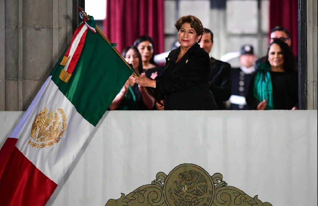 Así dio la gobernadora Delfina Gómez su primer Grito de Independencia