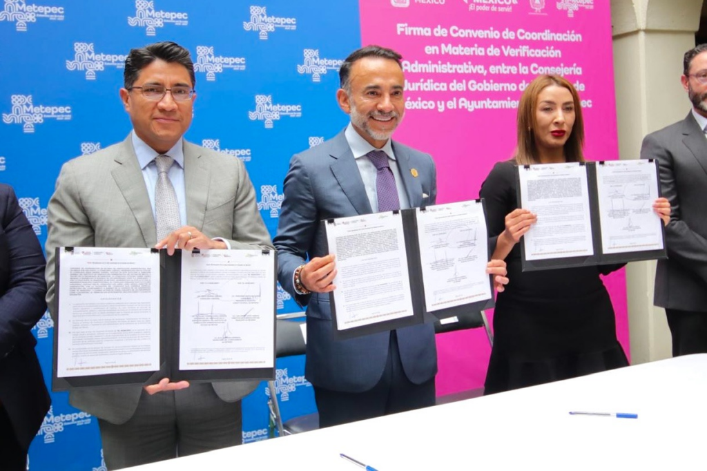 Firman Inveamex y Metepec convenio para combatir corrupción y dar certeza jurídica a negocios