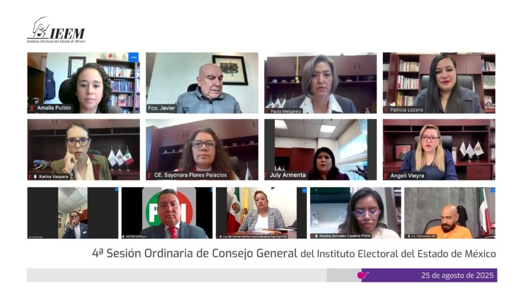 IEEM presenta avance del 98.8 por ciento en las actividades del proceso electoral 2025