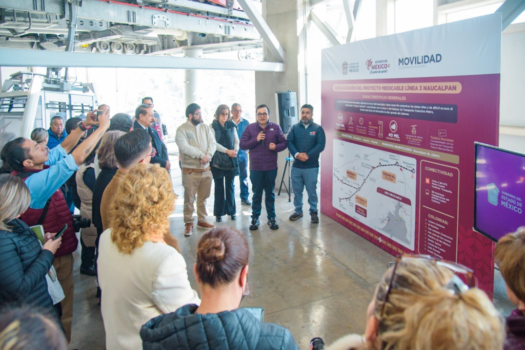 La Línea III del Mexicable; beneficiará a 700 mil mexiquenses que viven en Naucalpan