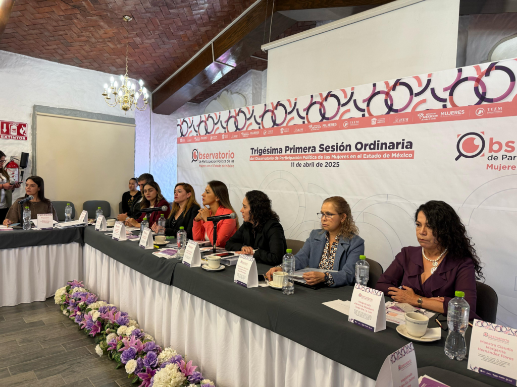 El TEEM participa en la XXXI Sesión Ordinaria del Observatorio de Participación Política de las Mujeres en el Edoméx