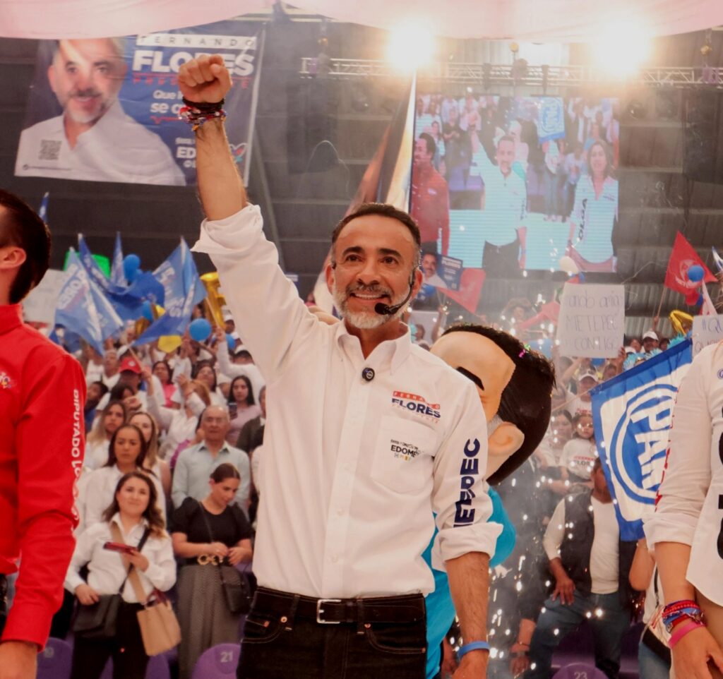 Mi triunfo en Metepec será contundente: Fernando Flores; cierra campaña arropado por miles de metepequenses