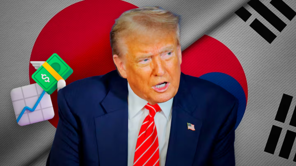 Donald Trump impone a Japón y Corea del Sur aranceles del 25 %