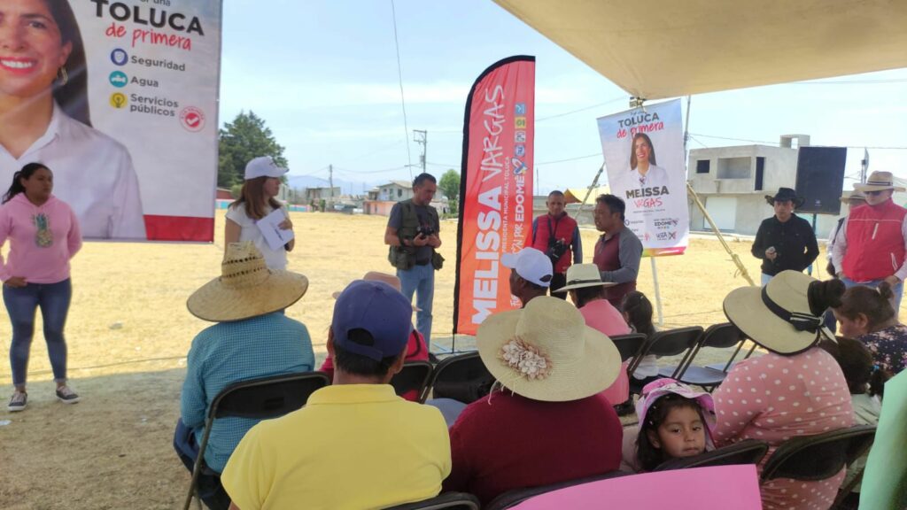 Tlachaloya y todos los pueblos de Toluca tendrán servicios públicos a la primera: Melissa Vargas