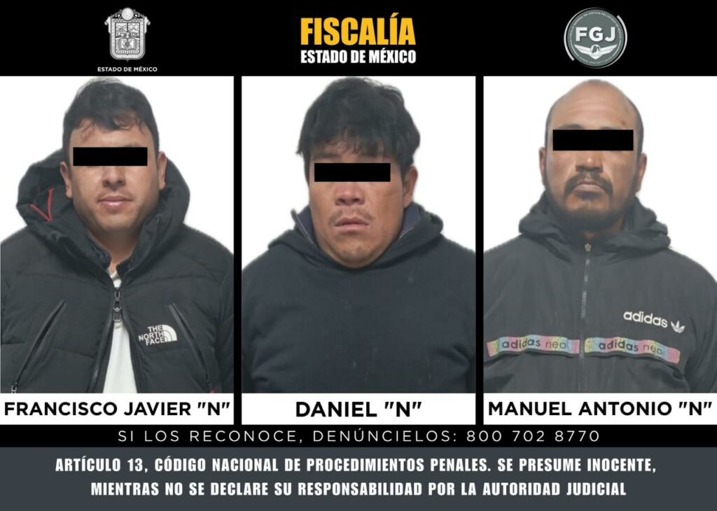 Vinculan a proceso a tres sujetos por el delito de robo de vehículo con violencia en Ixtlahuaca
