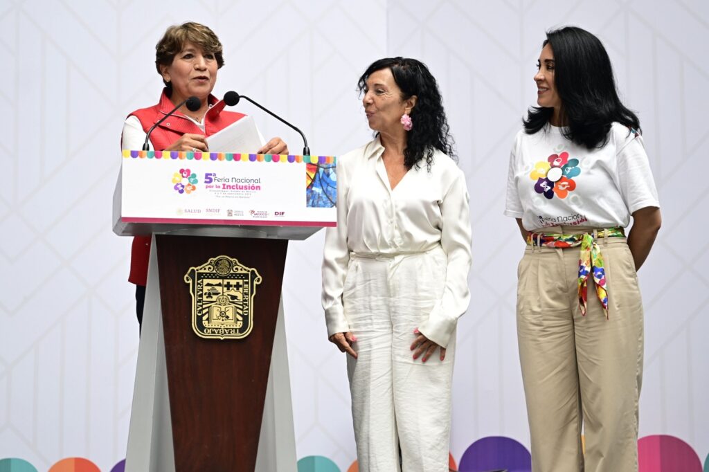 Inaugura Delfina Gómez 5ª Feria Nacional por la Inclusión “Por un México sin barreras”