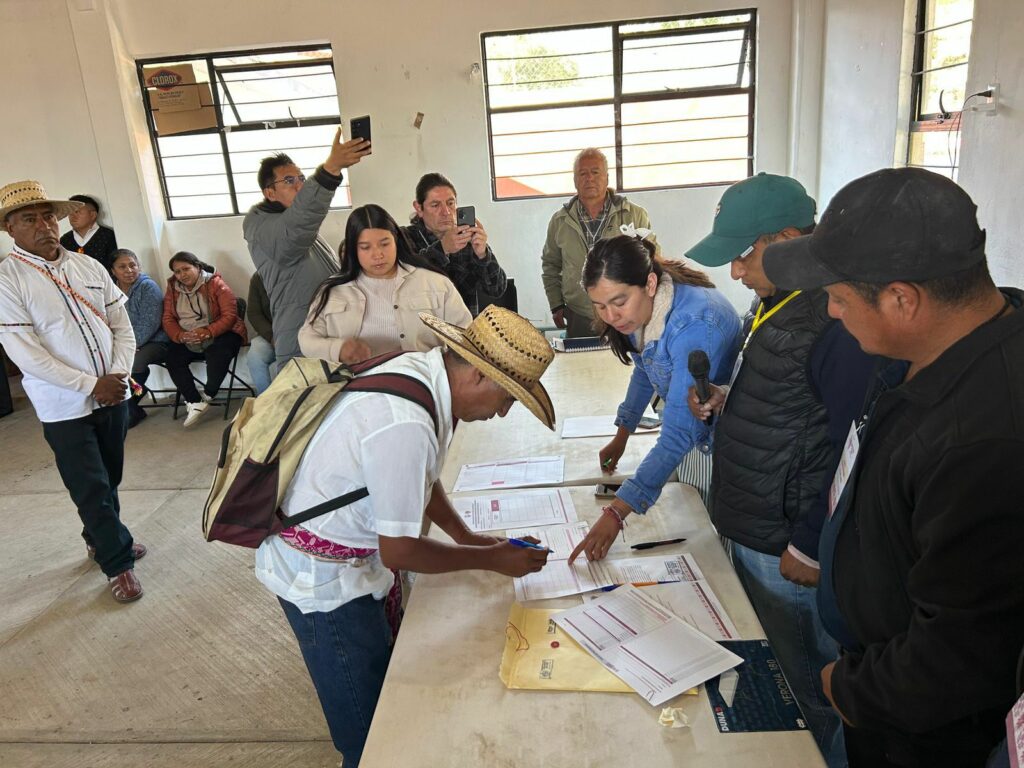 IEEM acompañó elección de representante indígena en Chapa de Mota