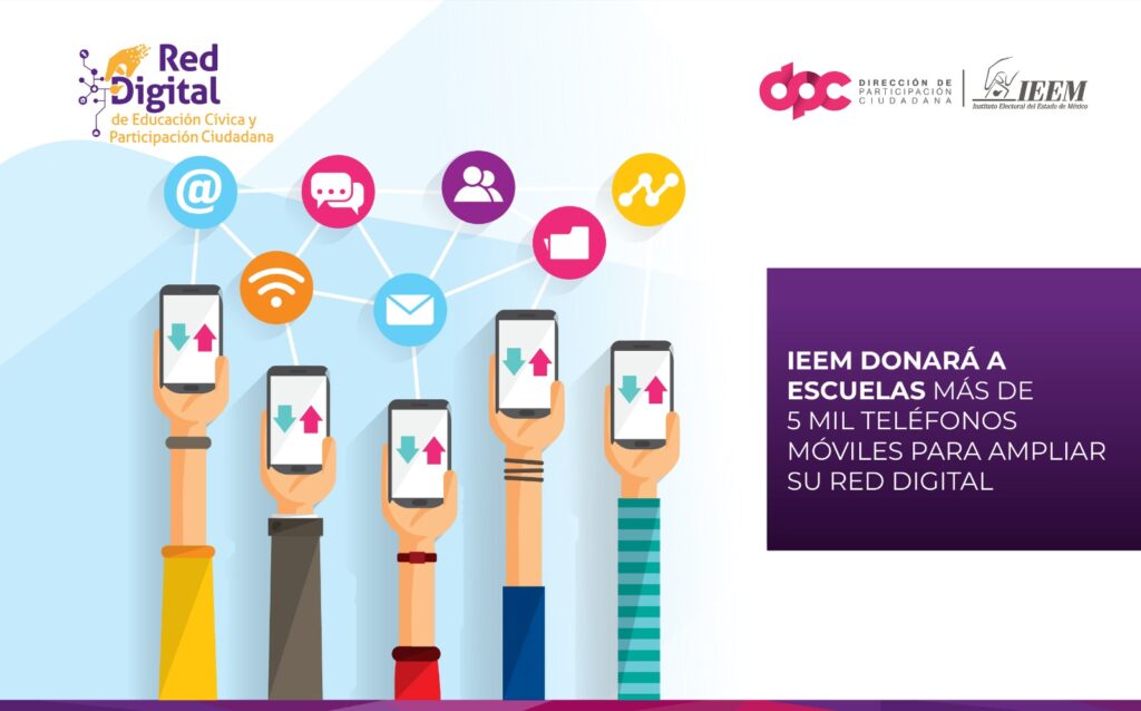 Donará IEEM a escuelas más de 5 mil teléfonos móviles para ampliar su red digital