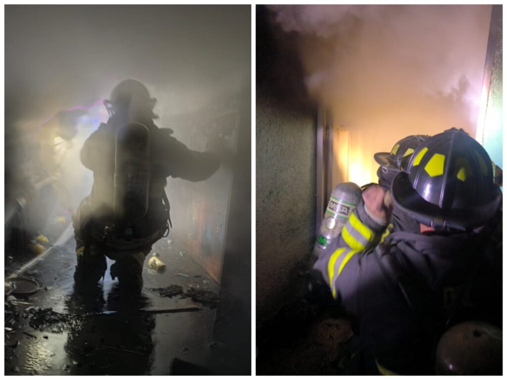 Atienden bomberos de Toluca incendio en San Mateo Oxtotitlán