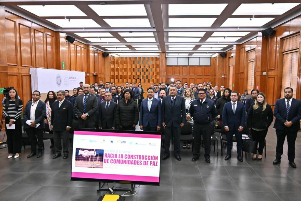 Analizan en el Congreso mexiquense temas como la justicia cívica y la construcción de territorios de paz