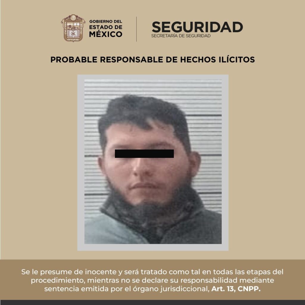 Cae presunto integrante del CJNG en Almoloya de Alquisiras