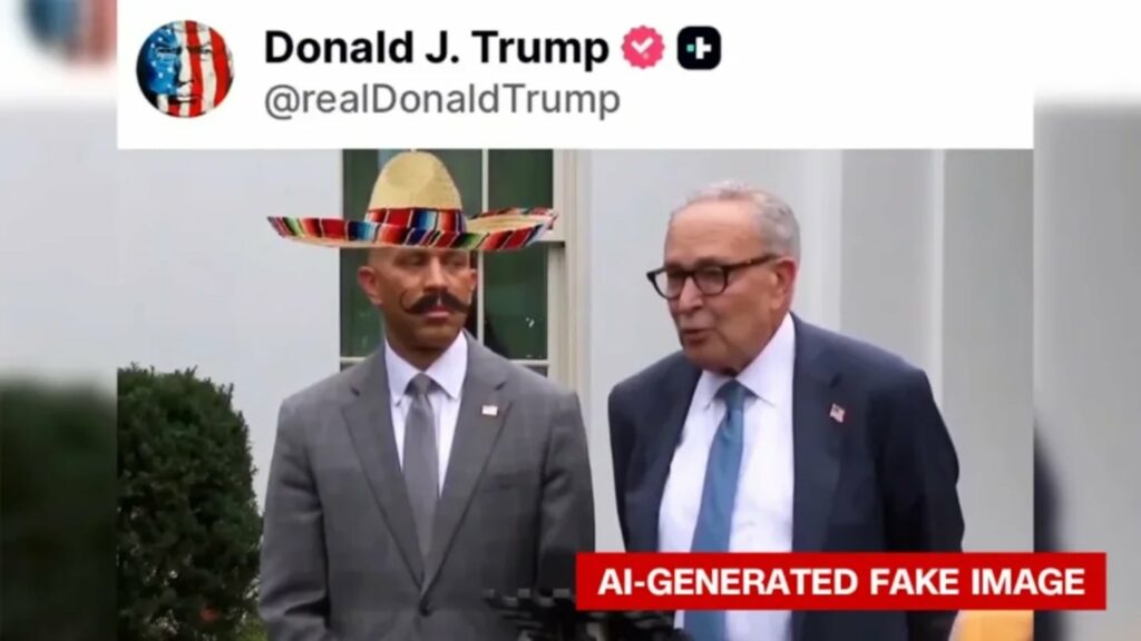 Trump difunde video racista con estereotipos mexicanos creado con IA en víspera del cierre del Gobierno