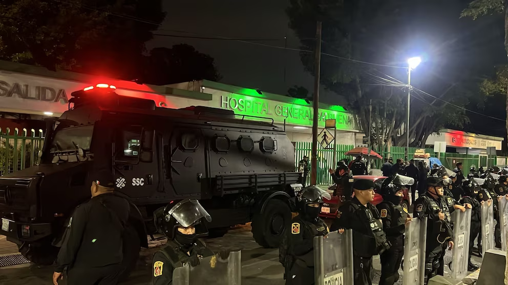 “El Cheche», fue retirado del Hospital General Balbuena en medio de un fuerte operativo