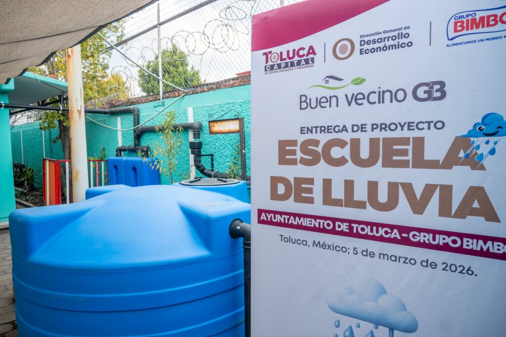 Inauguran Ricardo Moreno y Grupo Bimbo “Escuela de Lluvia” en San Pedro Totoltepec