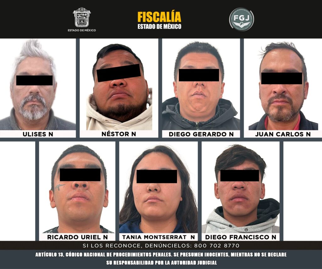 Detienen a siete y aseguran tres inmuebles, por homicidio de dos internos en centro de rehabilitación para adicciones en Tecámac
