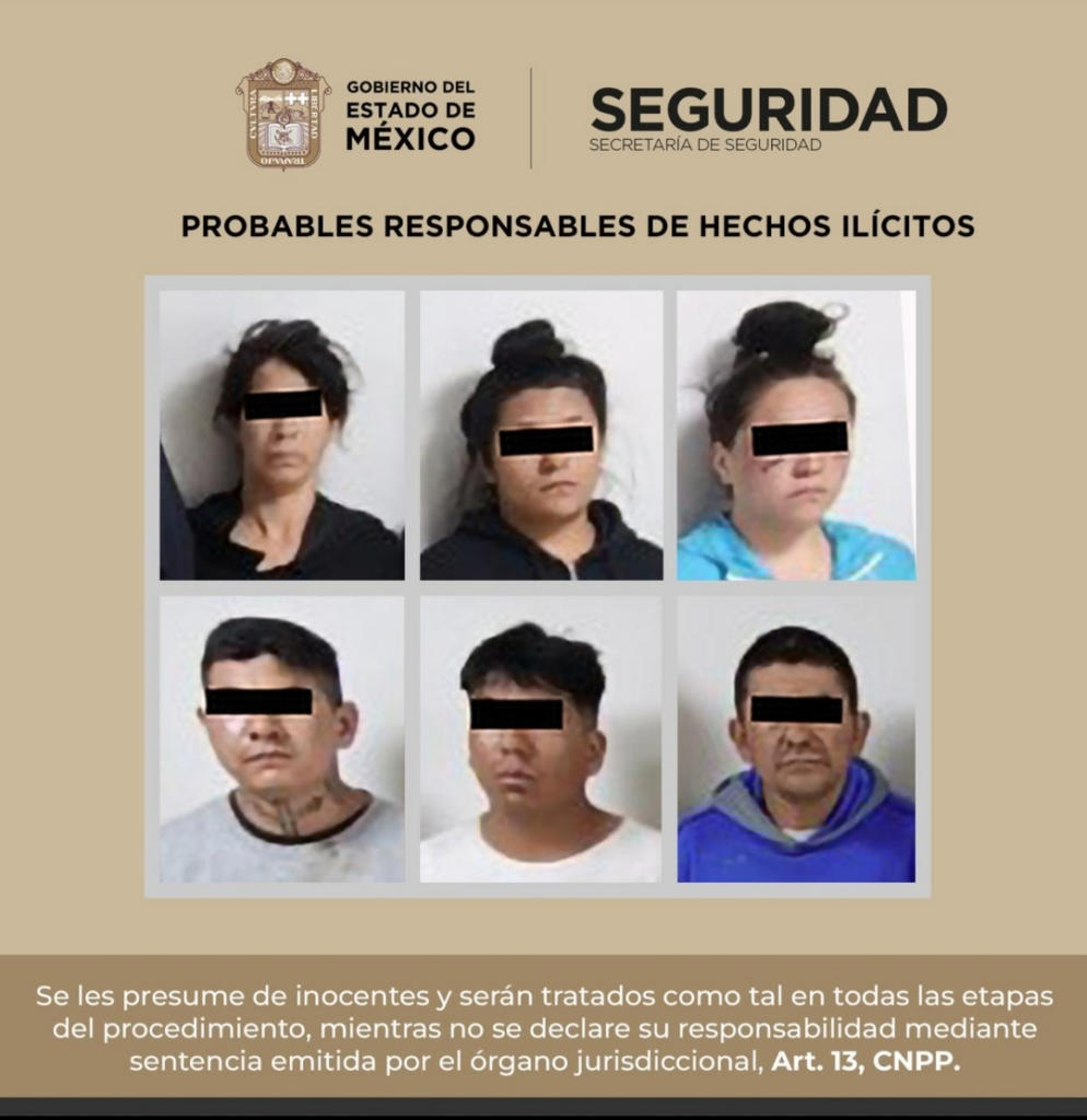 Capturan en Chicoloapan a seis personas que realizaban disparos con arma de fuego