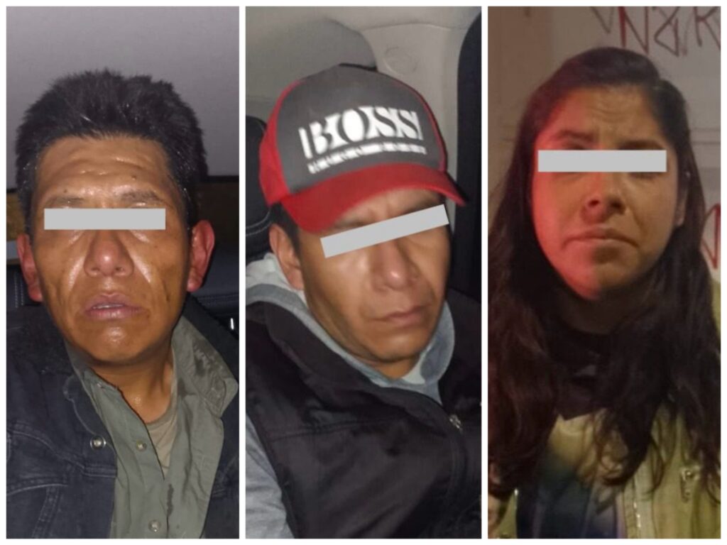 Cae en trío que arrancaba busto en Toluca; los detiene la policía municipal en flagrancia