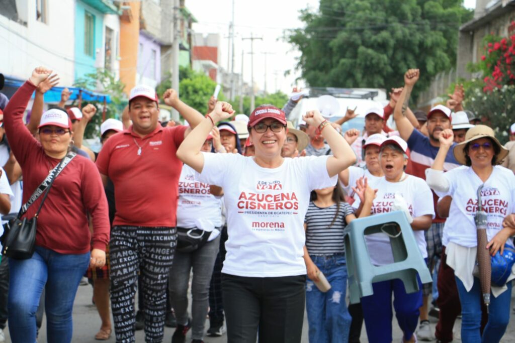 En campaña, Azucena Cisneros tocó 300 mil corazones en Ecatepec