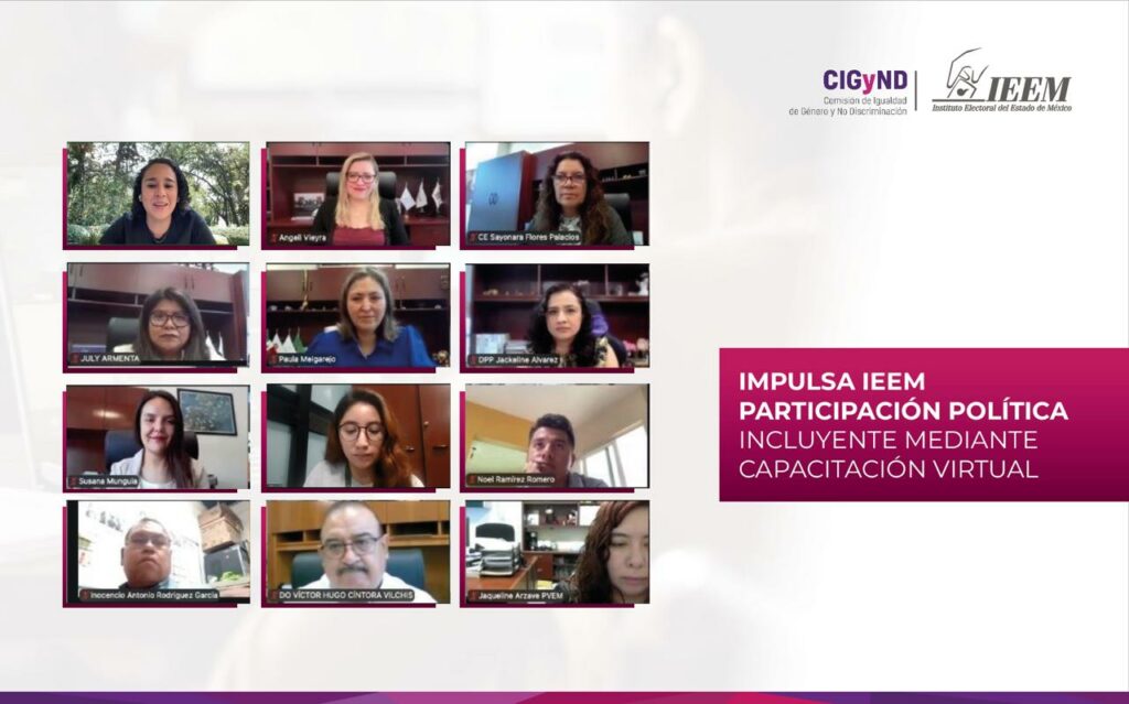 IEEM impulsa participación política incluyente con capacitación virtual