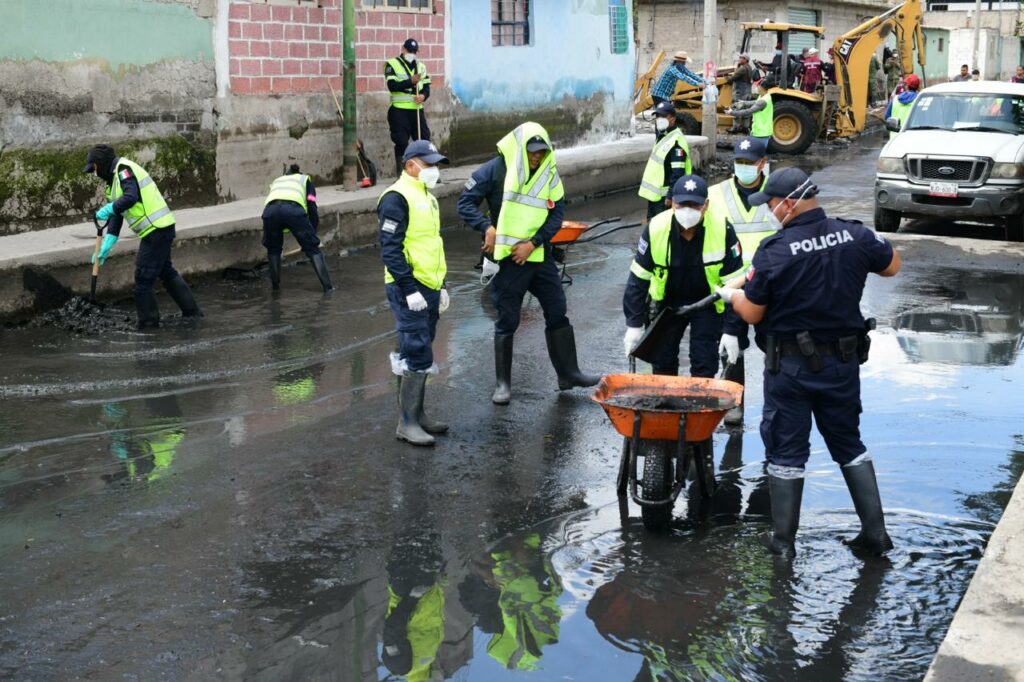 Reporta GEM que ya no hay calles inundadas en Chalco