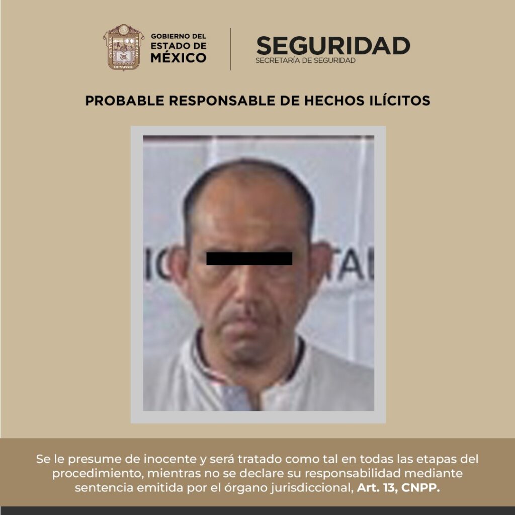 Detienen en Edoméx a presunto multihomicida vinculado al CJNG