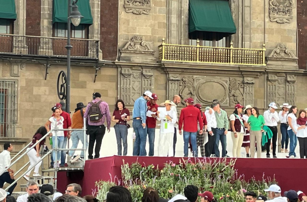 Participa Mariela Gutiérrez en el apoteósico cierre de campaña de Sheinbaum en el Zócalo