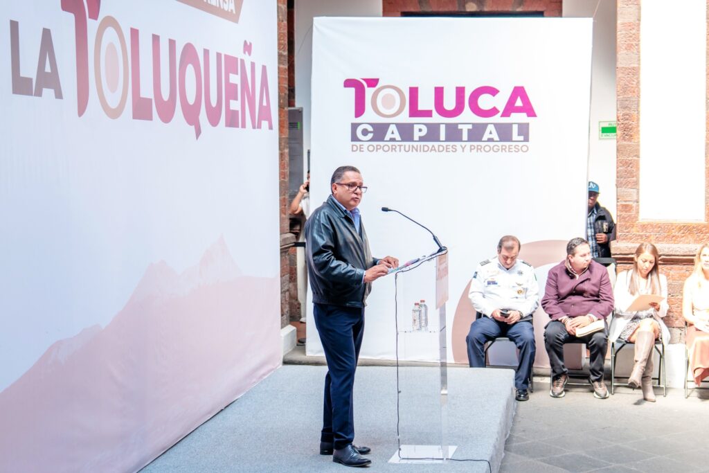 Anuncia alcalde de Toluca Ricardo Moreno, botones de pánico para comercios que se regularicen