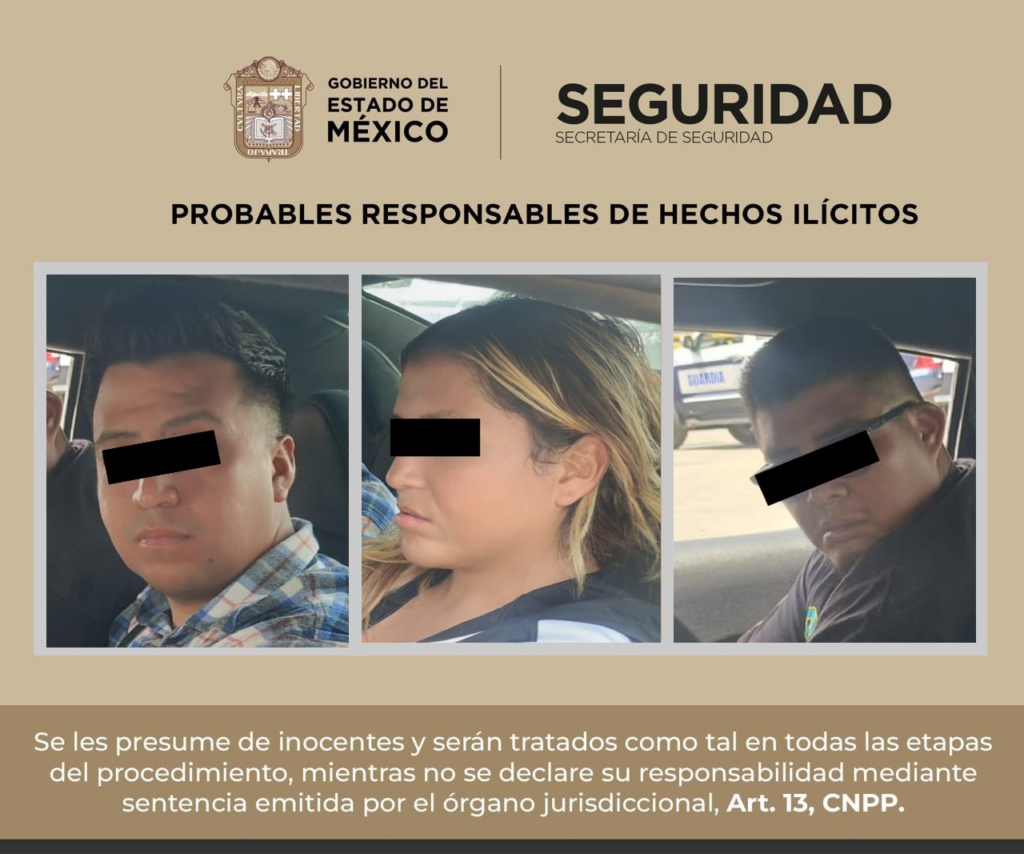 Caen tres presuntos montachoques tras golpear a su víctima en Zumpango