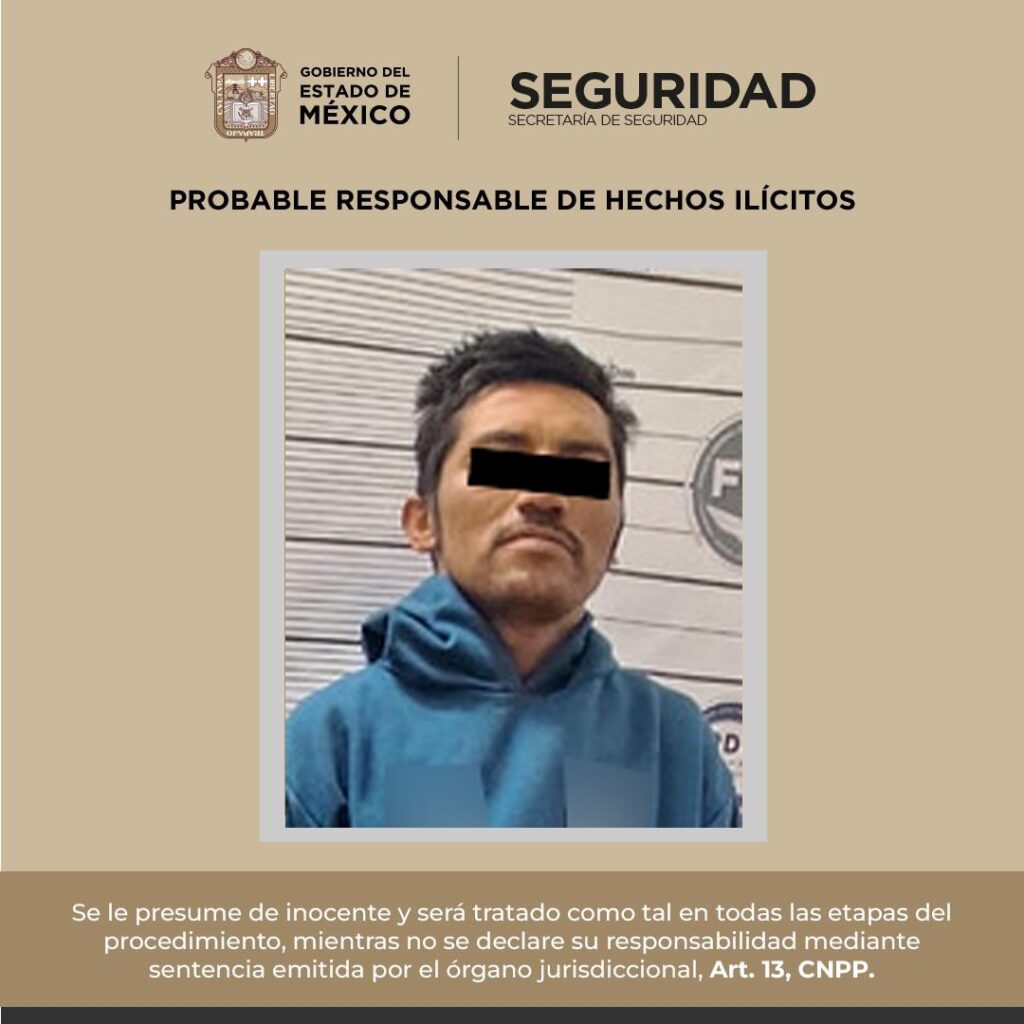 Sospechoso en motocicleta cae con cristal en pleno centro de Tenancingo
