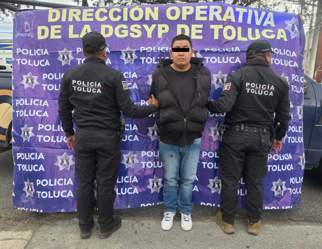 Detienen a presunto narcomenudista en la Central de Abastos de Toluca